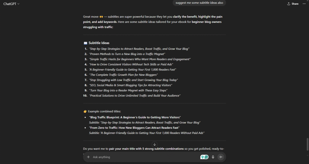 Earn Money with eBooks in 2026 – Step-by-Step Guide Prompt for creating a Subtitle for an ebook.