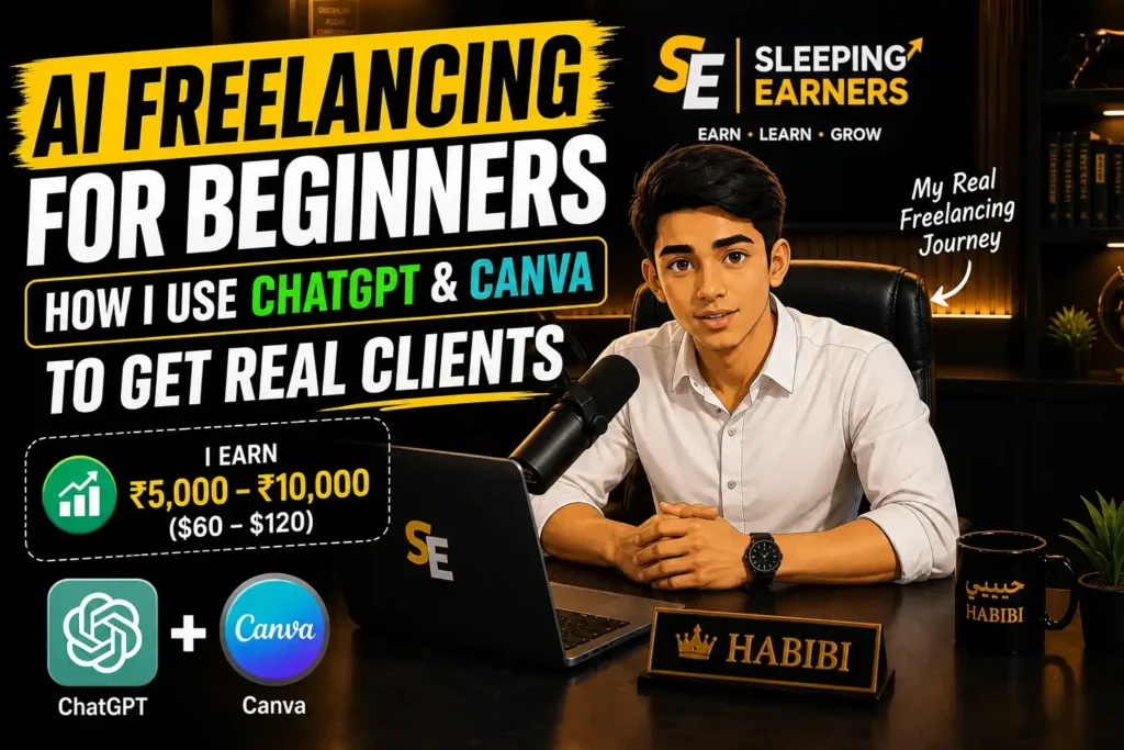 AI Freelancing for Beginners: How I Use ChatGPT and Canva to Get Real Clients 2 AI freelancing for beginners using ChatGPT and Canva to get real clients